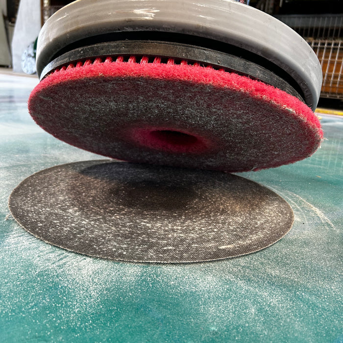 Re-Coat window for an epoxy metallic floor