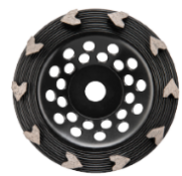 Cup Wheel: 7" Med Arrow 10 Seg